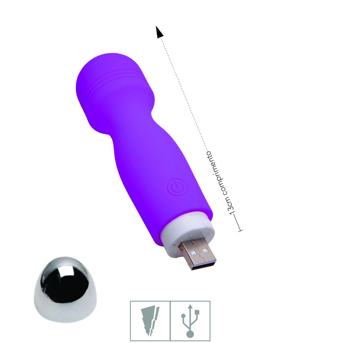 Massageador Premium Mini Varinha Mágica Libre SI - Roxo - Imagen 2