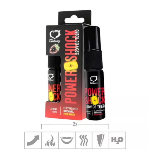 Excitante Unissex Beijável Power Shock 220V 15ml